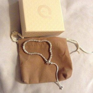 Ultra Fine Silver Polished Adjustable Bracelet 4.8g Margerita